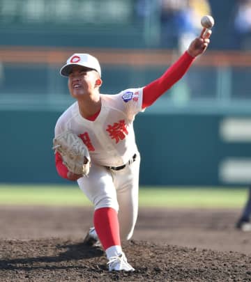 智弁学園が初戦突破 注目左腕の杉本真滉が3安打完封 花巻東の強力打線を寄せつけず