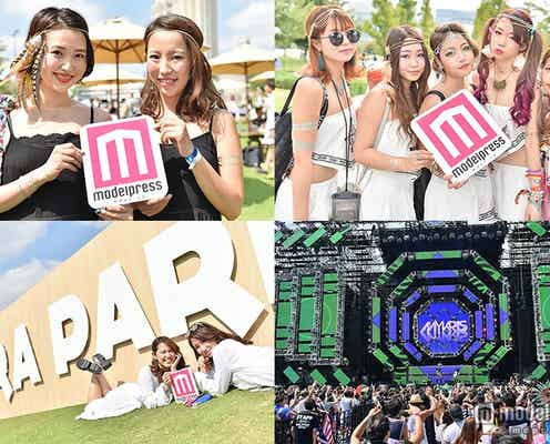 「ULTRA JAPAN」開幕!“最旬”フェスファッションの華やかガールが集結<会場スナップ>
