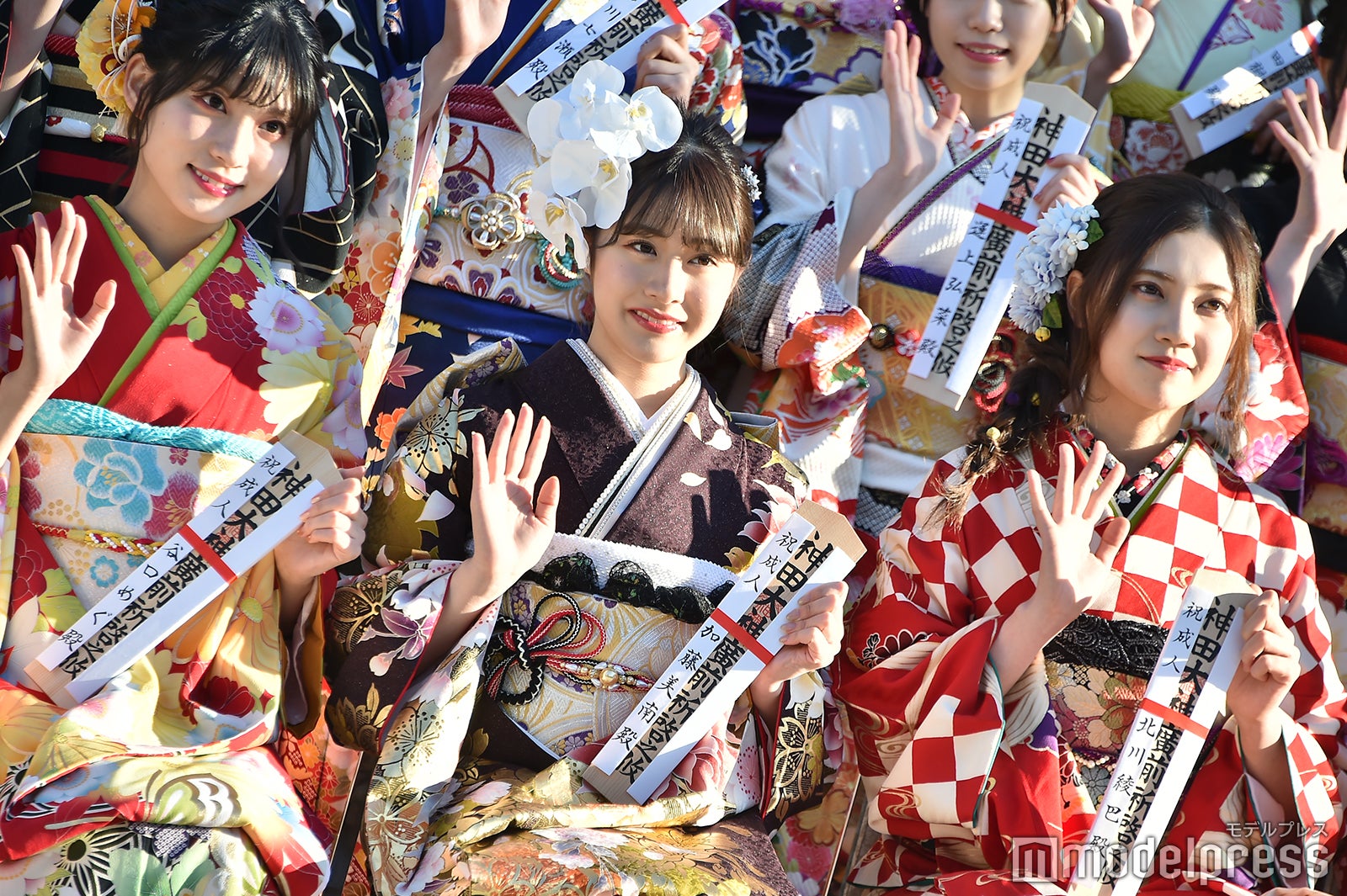 谷口めぐ、加藤美南、北川綾巴／AKB48グループ成人式記念撮影会 （C）モデルプレス