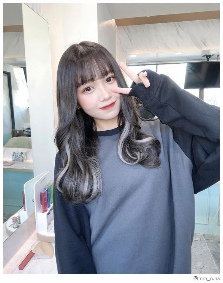 ばんばんざい・るな、暗髪＆インナーカラーでイメチェン「大人っぽくて可愛い」「シルバー似合いすぎてる」の声