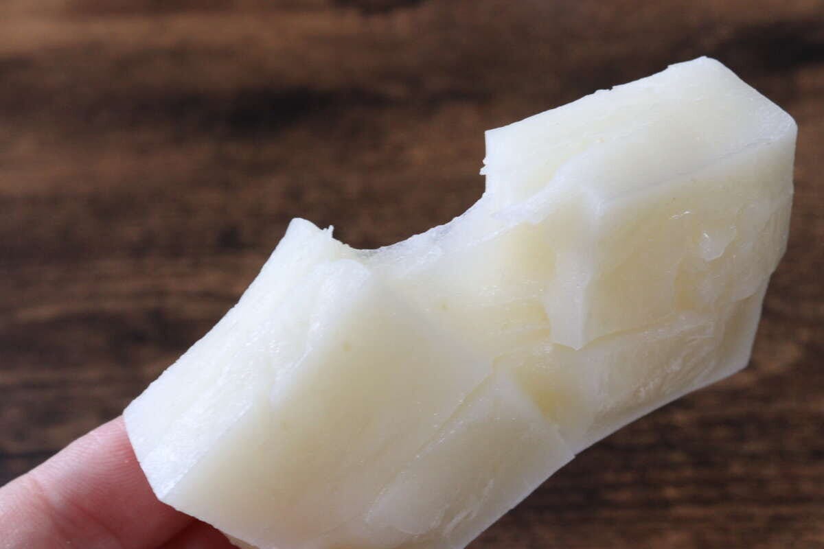 ダイソー　電子レンジ調理器（餅用）　　仕上がり　中