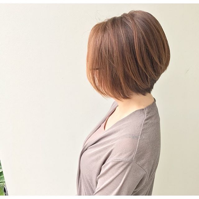 40代女性はグラデーションボブで大人綺麗に 髪質を選ばないおしゃれヘア モデルプレス