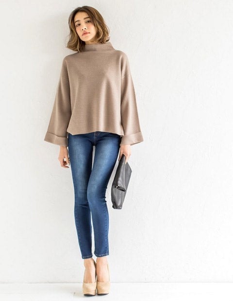 ハーフミラノリブニットトップス「Re:EDIT by GALSTAR」3,198円（税込）／画像提供：Re:EDIT by GALSTAR