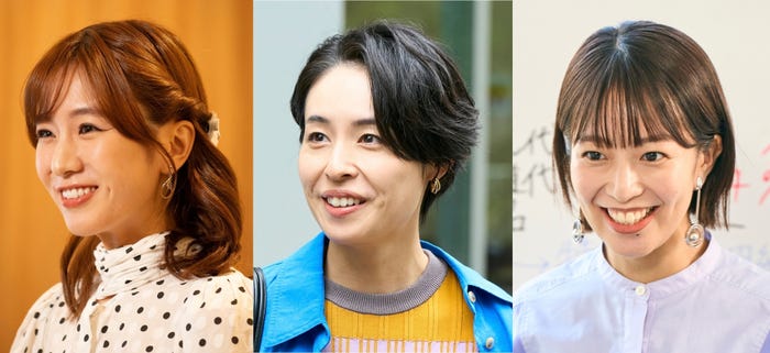 日比茉鈴、西原亜希、野口千優/「溺愛 ~ 実は、最強ヒーロー ~」追加キャスト組み写真(C)一城れもん・海咲ねむる/DPN ブックス(C)TOKYO MX