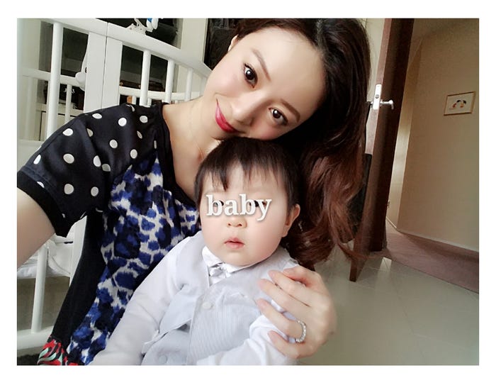 妊娠を発表した白田久子/白田久子公式ブログ(Ameba)より