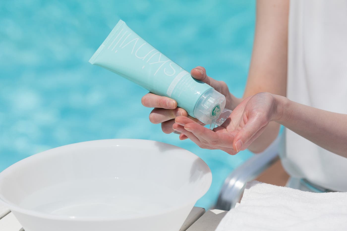 肌をやさしく洗い上げるジェルタイプ