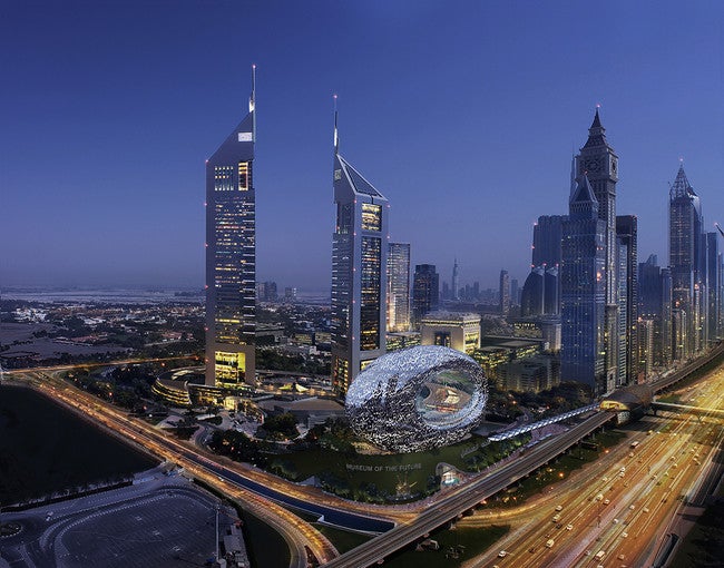 ミュージアム・オブ・ザ・フューチャー／画像提供：ドバイ政府観光・商務局