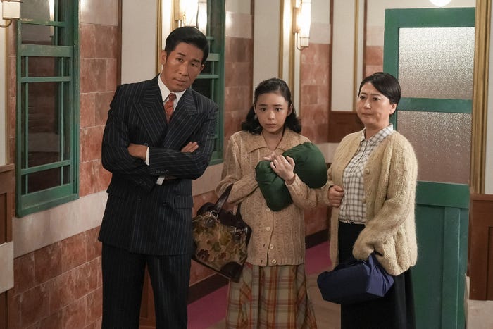 田村裕、趣里、友近「ブギウギ」第82話(C)NHK