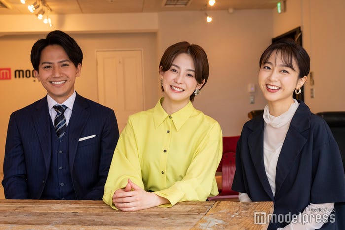 安宅晃樹アナ、宮司愛海アナ、佐久間みなみアナ (C)モデルプレス