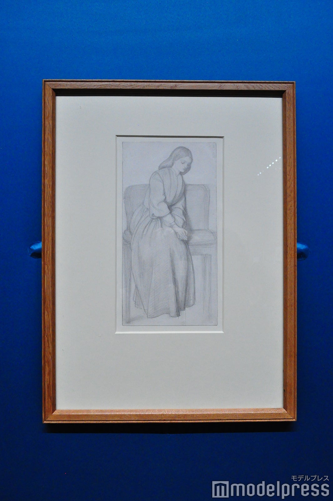 ダンテ・ゲイブリエル・ロセッティ《エリザベス・シダル―〈ダンテが見たラケルとレアの幻影〉のための習作》1855年頃、鉛筆 バーミンガム美術館（C）モデルプレス