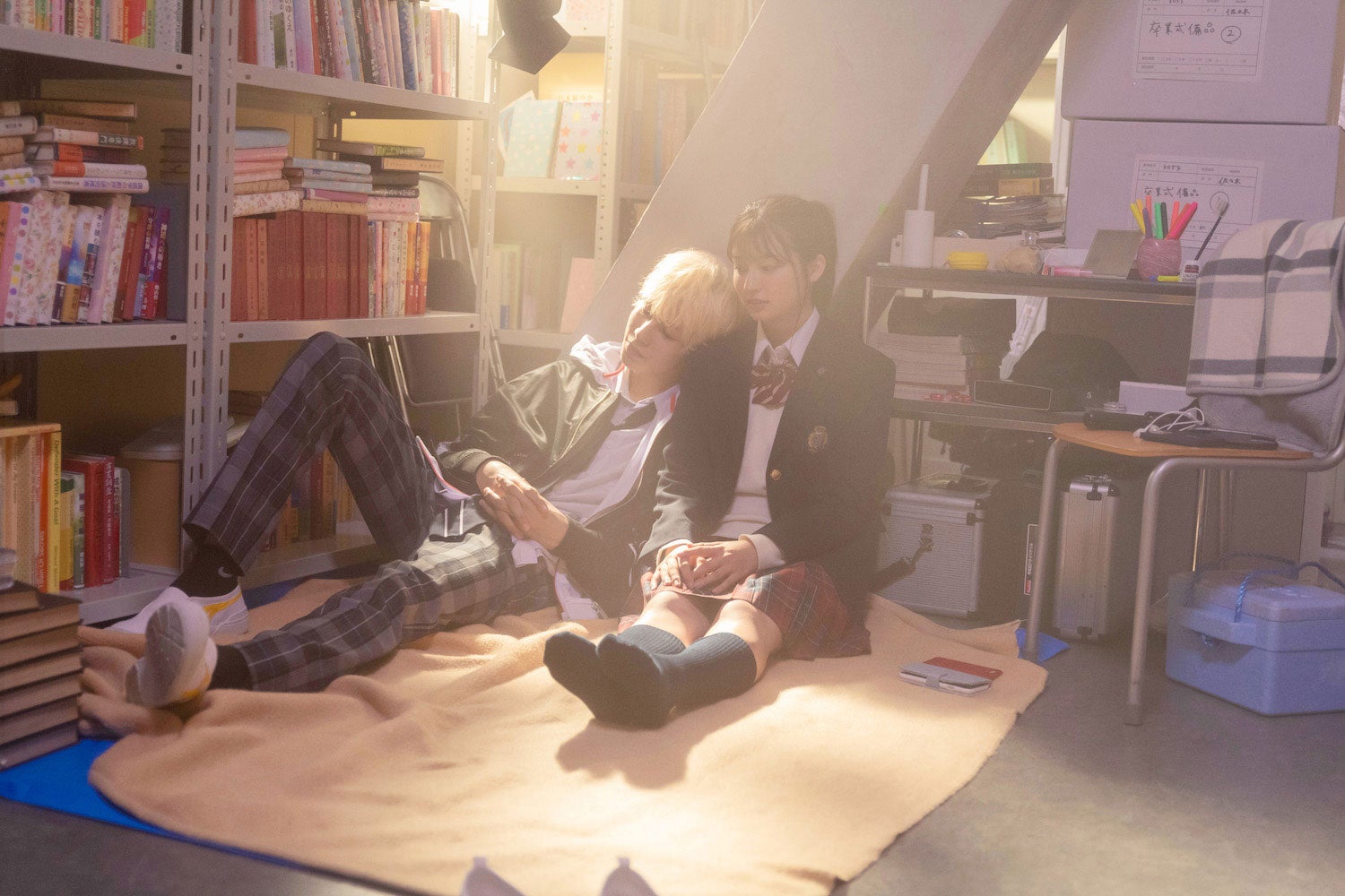 ラウール、吉川愛（C）2021「ハニーレモンソーダ」製作委員会（C）村田真優／集英社