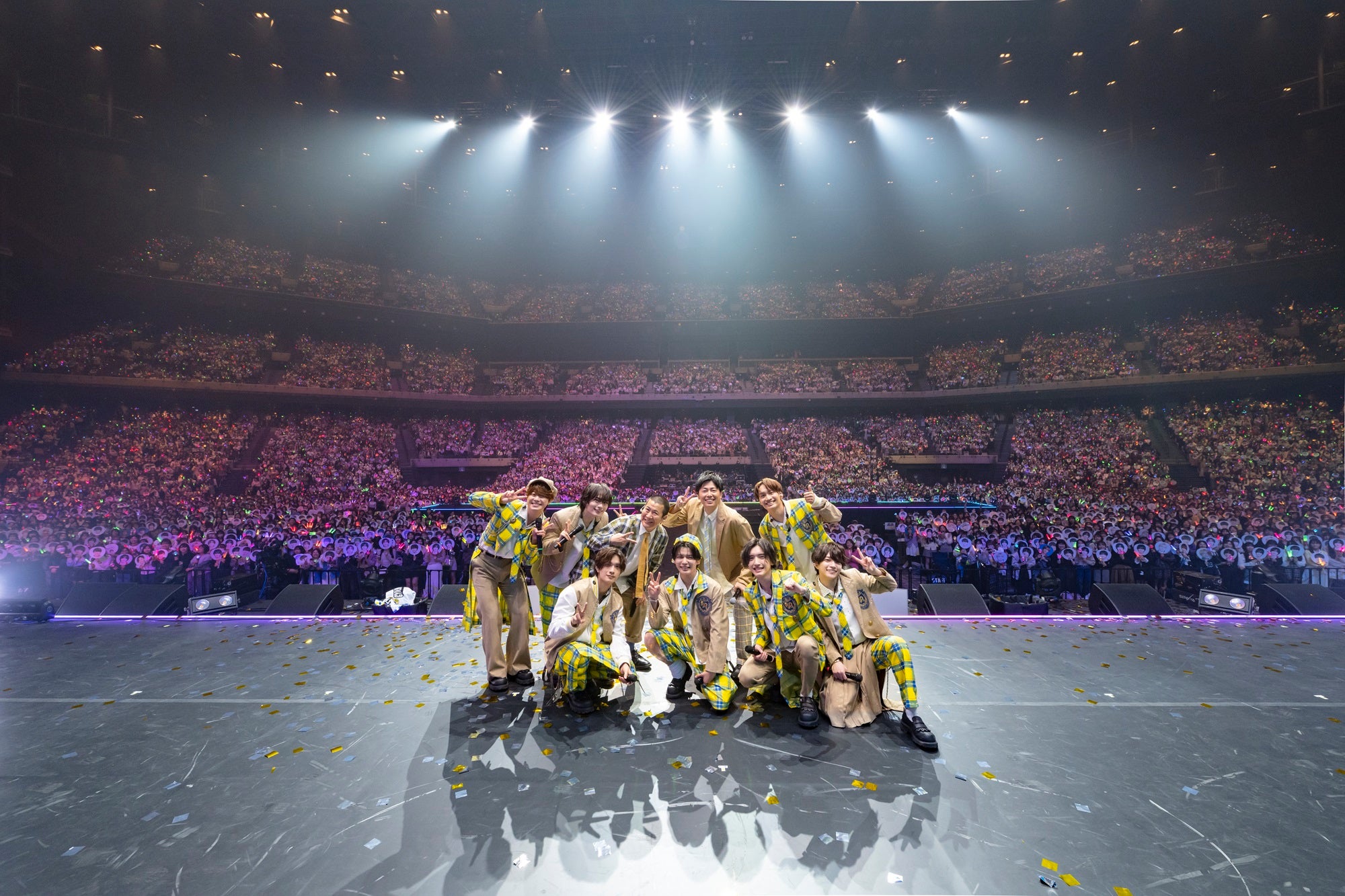 なにわ男子＆コットン／「なにわ男子の逆転男子 祝3周年 ～スタジオ飛び出してKアリーナ横浜に来ちゃいました～」4月7日公演（C）テレビ朝日