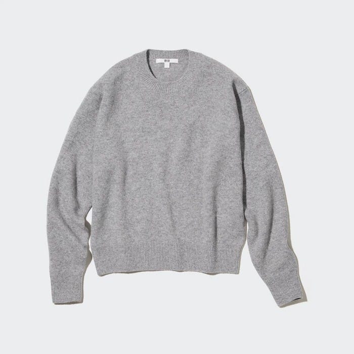 ユニクロ　uniqlo　レディース　おすすめ　オススメ　コスパ　2023　春　ニット　セーター　プレミアムラムクルーネックセーター　プレミアムラム