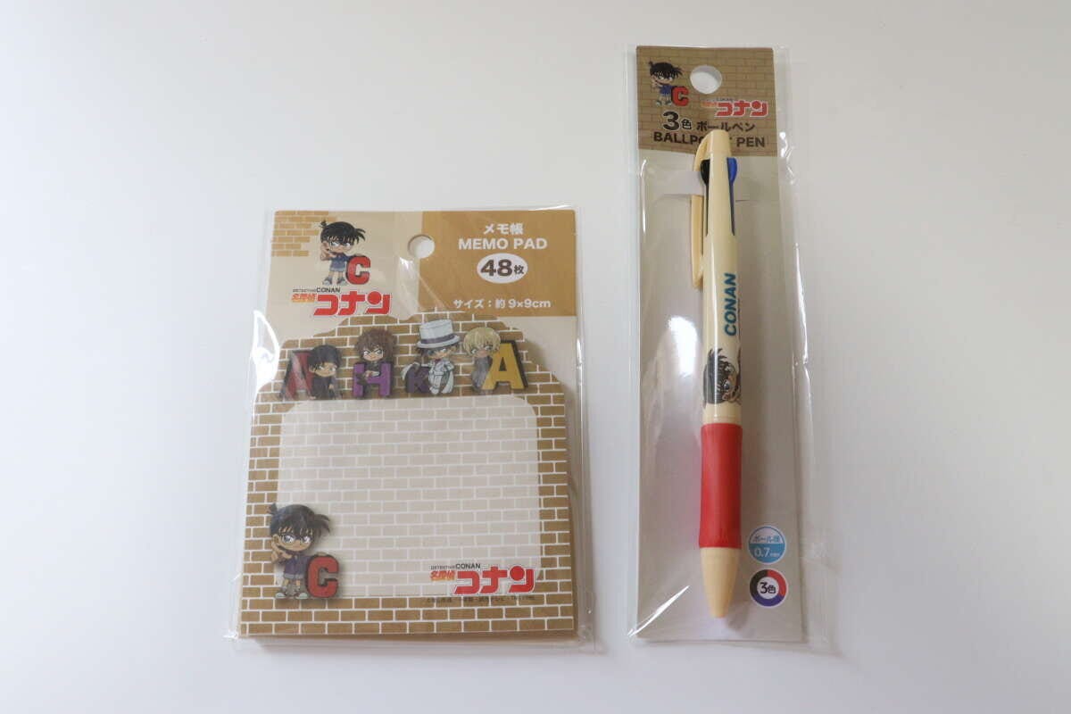 名探偵コナン メモ帳 名探偵コナン 三色ボールペン コナン パッケージ 名探偵コナン メモ帳 名探偵コナン 三色ボールペン コナン パッケージ