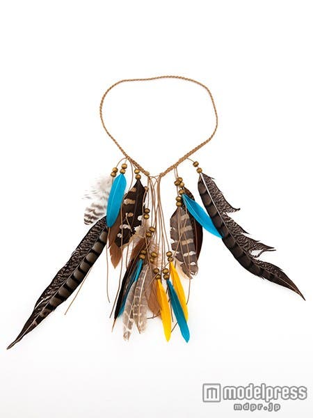 カラーフェザーヘッドバンド