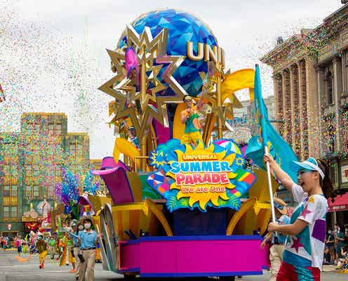 USJ「ユニバーサル・サマー・パレード」開幕、ルートに“目印”でゲスト同士の距離に配慮