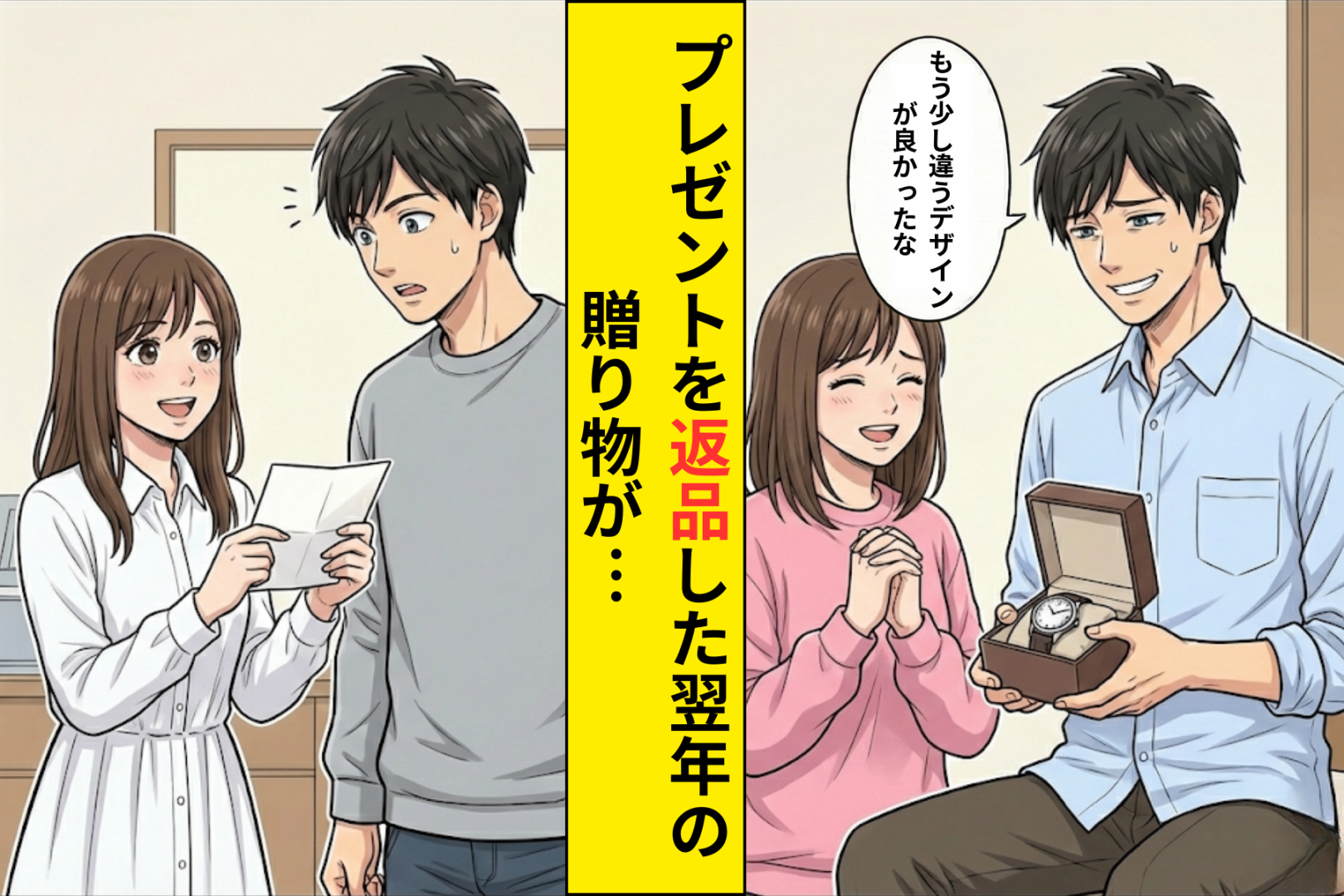 誕生日に彼女からもらったプレゼントを「これじゃない」と返品→次の誕生日に"彼女がした選択"でようやく気付いた...