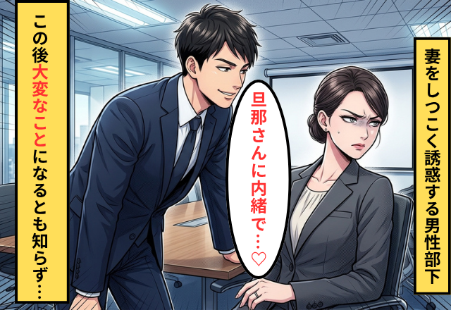 「旦那さんに内緒で…♡」妻を誘惑する部下。しかし後日⇒逃げ場のない“制裁”を突きつけられ「そ、そんな…！？」