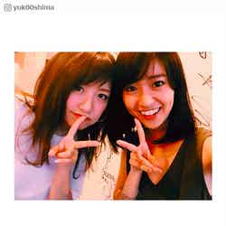 （左から）高橋みなみ＆大島優子、戦友or親友？久々2ショットにファン歓喜「いつまでも変わらないで」／大島優子Instagram