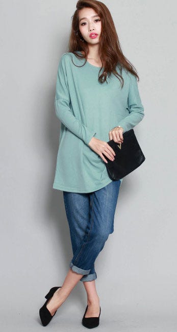 ドルマンニットソーチュニック「salus」1,490円(税込)/画像提供:salus