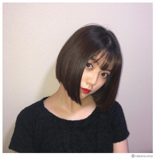 ちゃんえな（中野恵那）、バッサリカットで黒髪ボブにイメチェン「どんどん可愛くなる」と反響