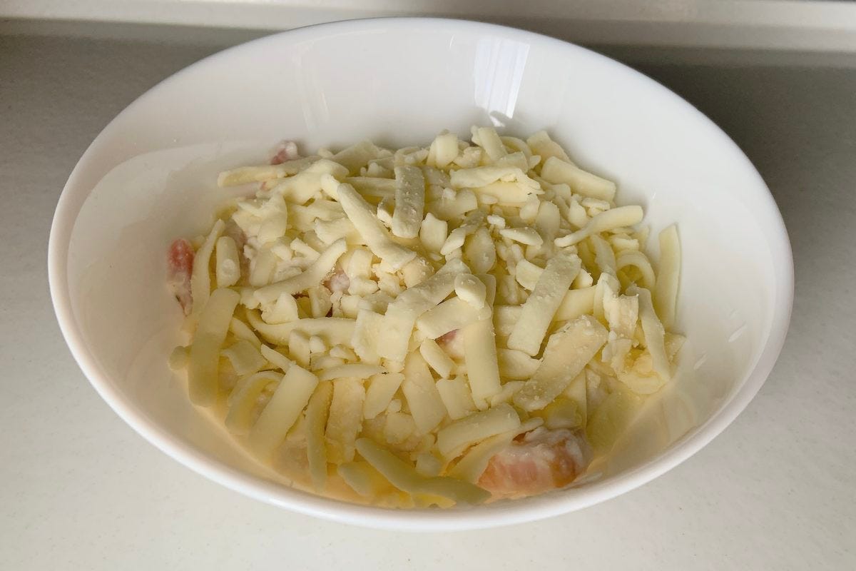 カップスープ豆腐グラタン