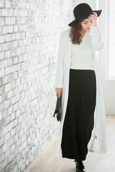 ニットソーロングワイドパンツ「Re:EDIT by GALSTAR」2,298円（税込）／画像提供：Re:EDIT by GALSTAR