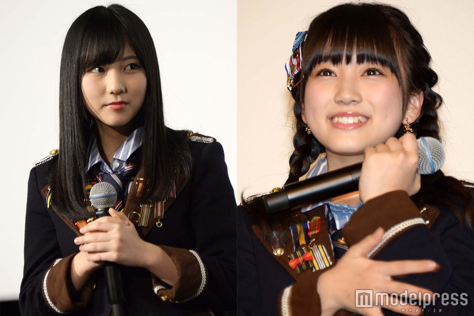 （左から）田中美久、矢吹奈子 （C）モデルプレス