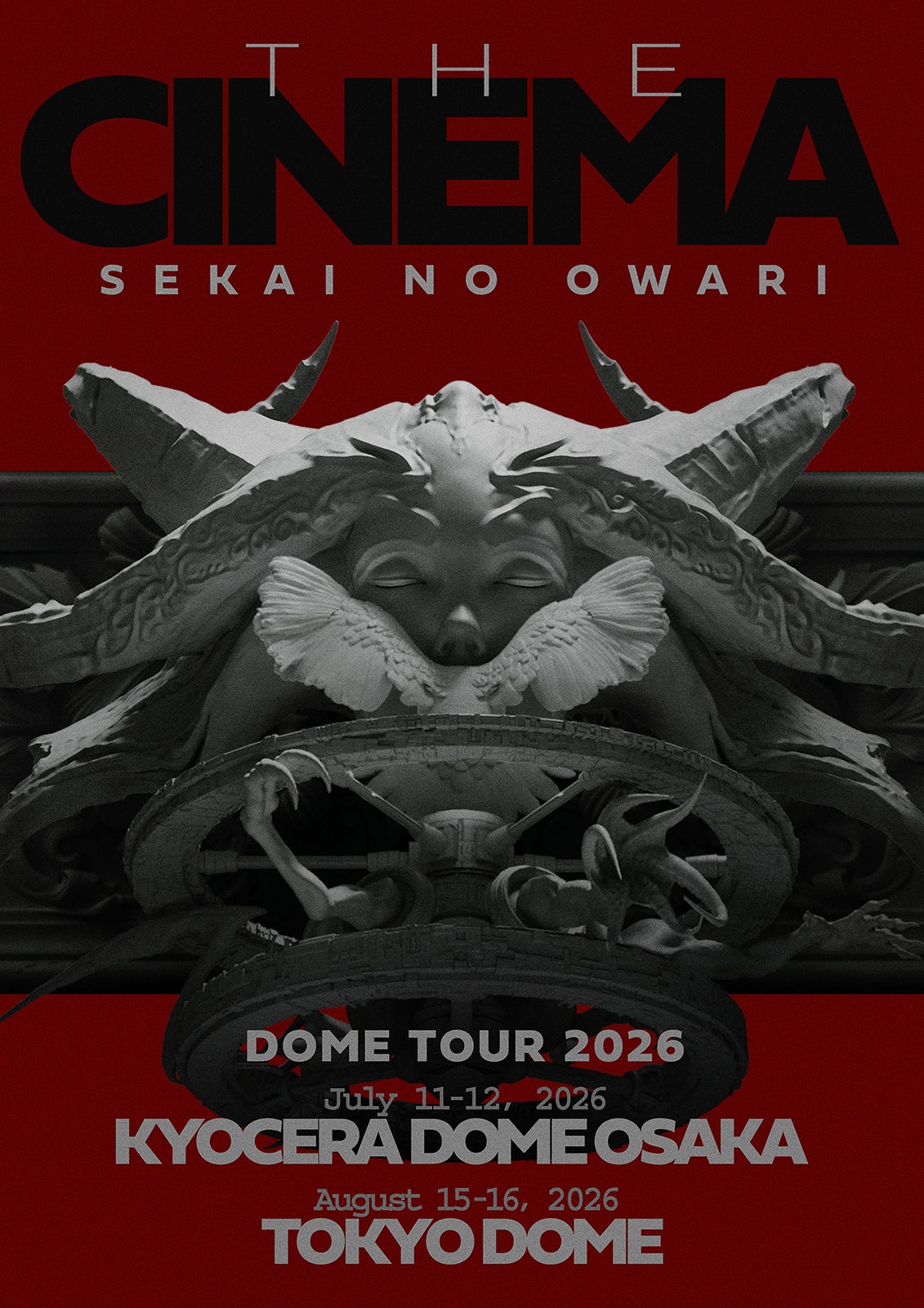 SEKAI NO OWARI DOME TOUR 2025「THE CINEMA」キービジュアル（提供写真）