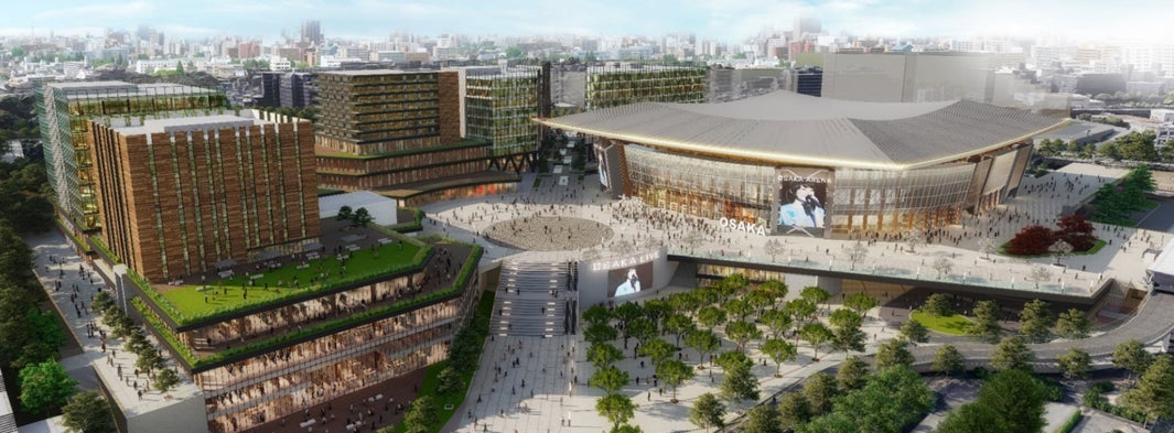 大阪・万博記念公園駅前の大規模開発、西日本最大級のアリーナ＆商業・ホテル整備