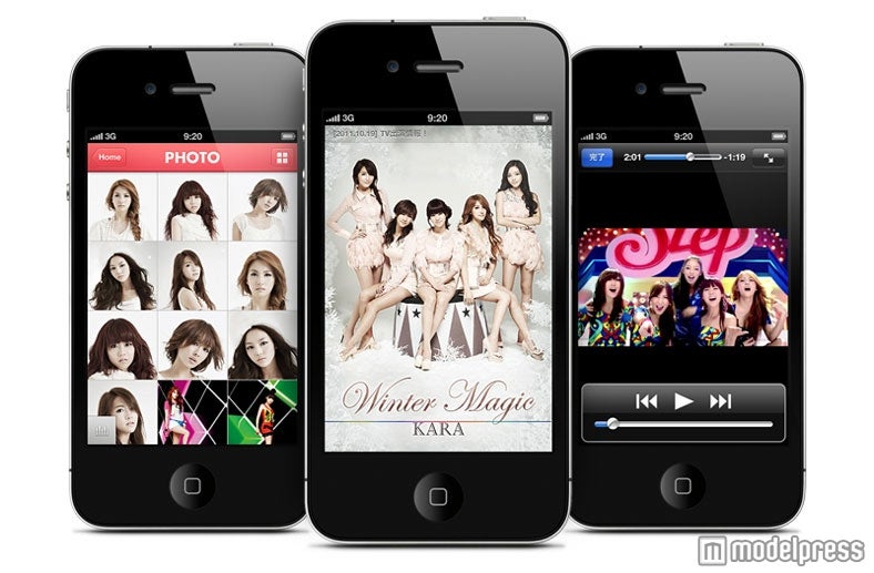 KARA、RAINBOWのスマートフォンアプリが登場