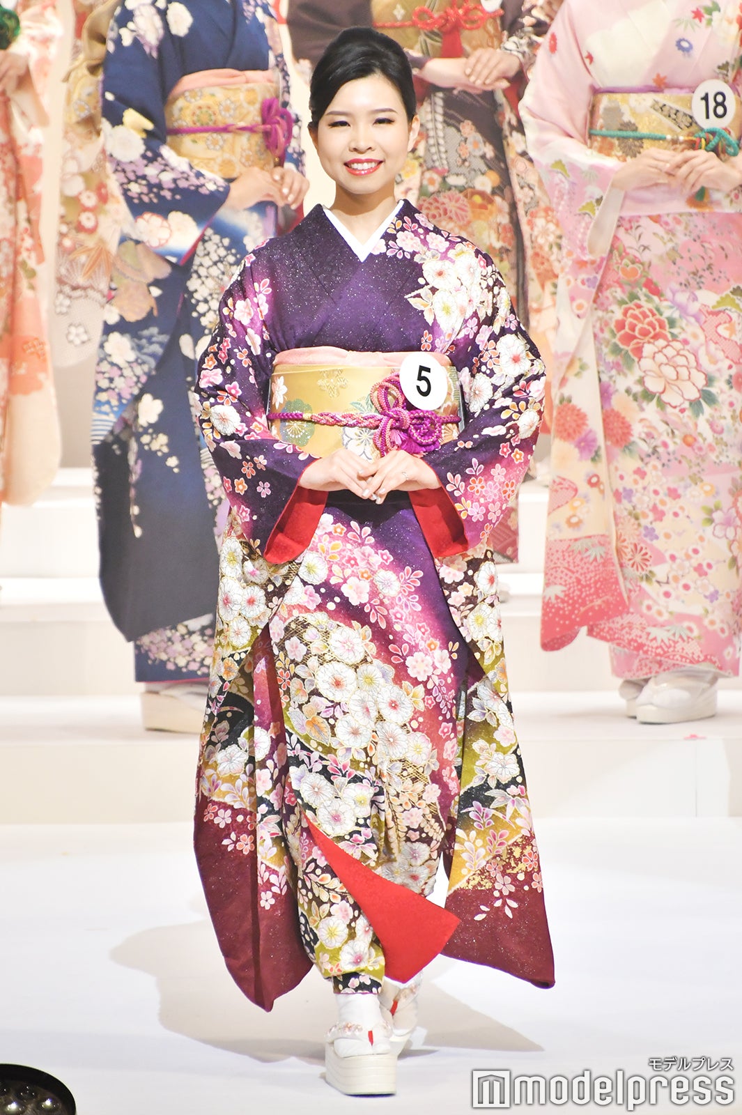 着物審査の様子／「2020ミス・インターナショナル日本代表選出大会」（C）モデルプレス