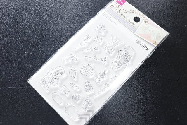 ダイソー　スタンプシート（デコレーション用）