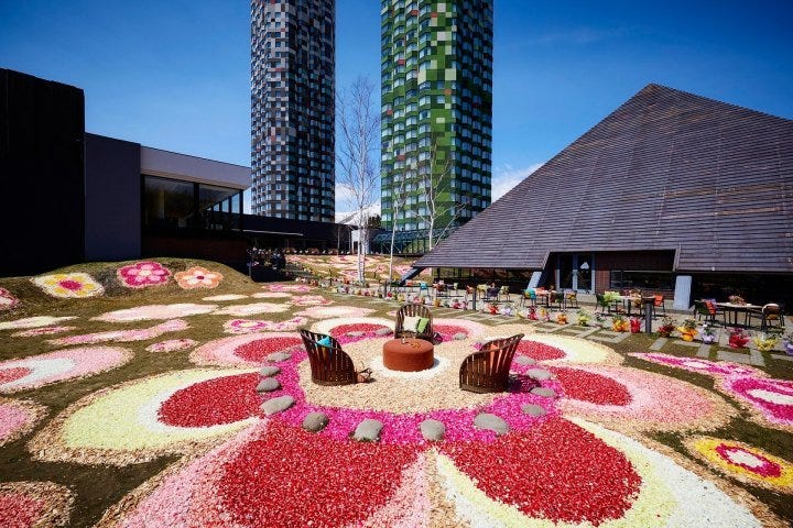 花に溢れた滞在を「星野リゾート」で!春限定で客室&料理に花が咲く