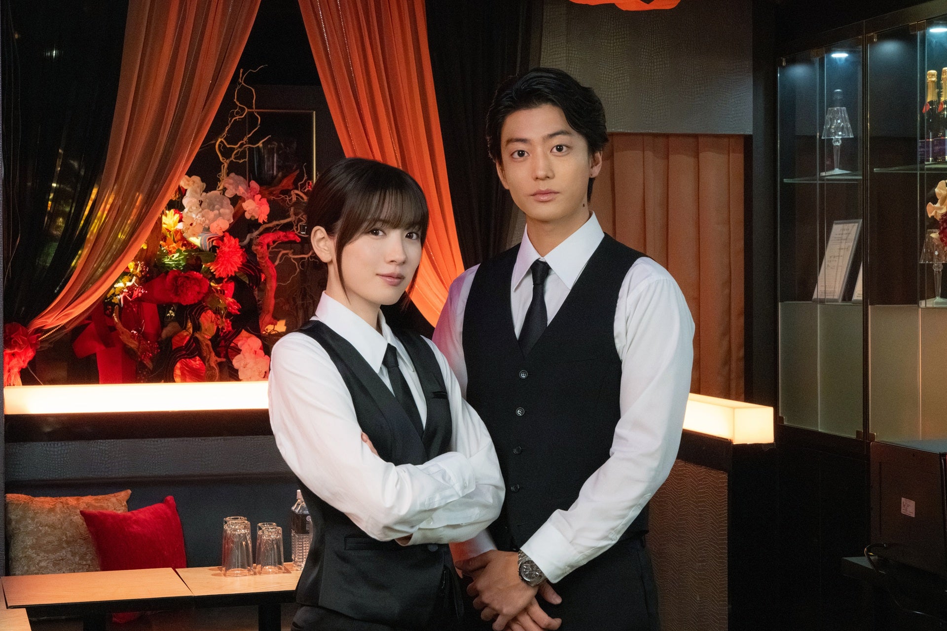 伊藤健太郎、永野芽郁主演「ヒマチの嬢王」で重要人物役 黒服姿の2ショットビジュアルも解禁