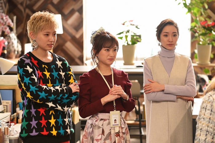 太田夢莉、星野梨華、吉田沙世「オー!マイ・ボス!恋は別冊で」第4話より(C)TBS