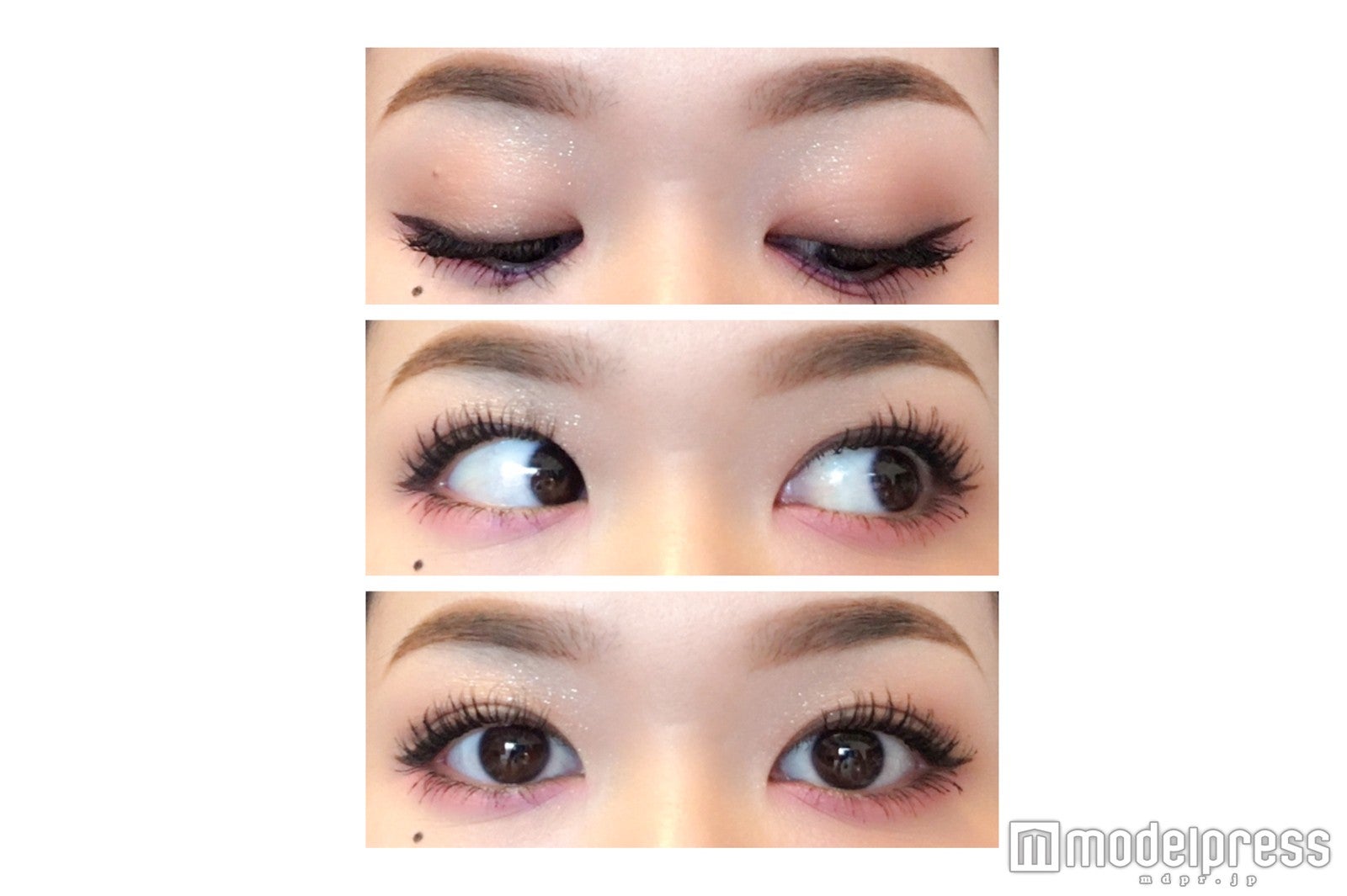 ビビッドなピンクも下まぶたにポイント使いなら腫れぼったくならない／写真・Himiko（C）モデルプレス