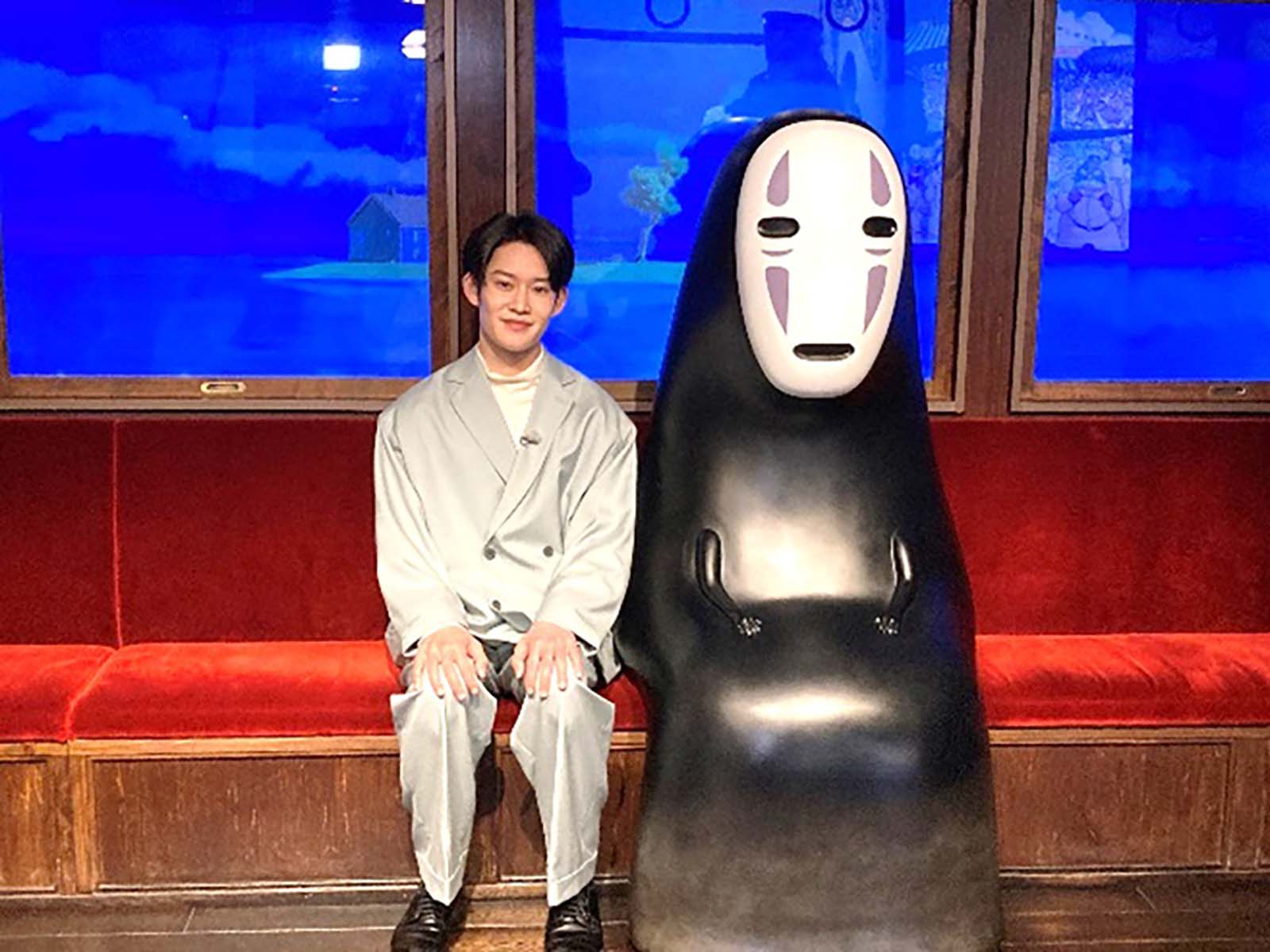 山時聡真「ジブリパーク」訪問（C）日本テレビ