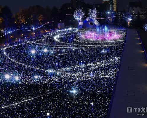 東京ミッドタウンのXmasイルミネーション、今年は“宇宙旅行”をイメージ
