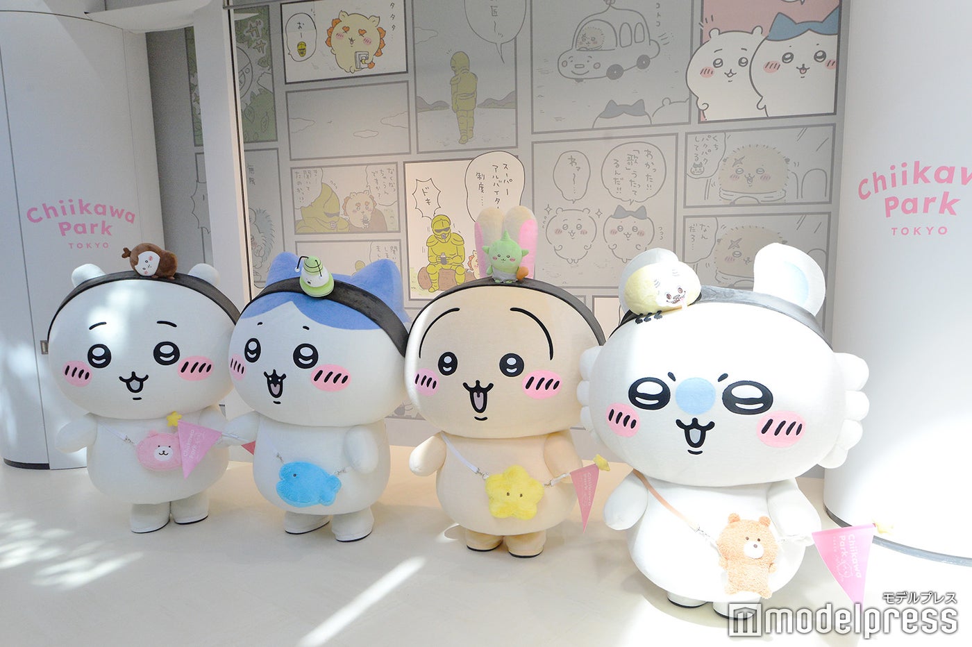 内覧会日は特別に全キャラクターがグリーティングに登場／ちいかわパーク（C）モデルプレス
