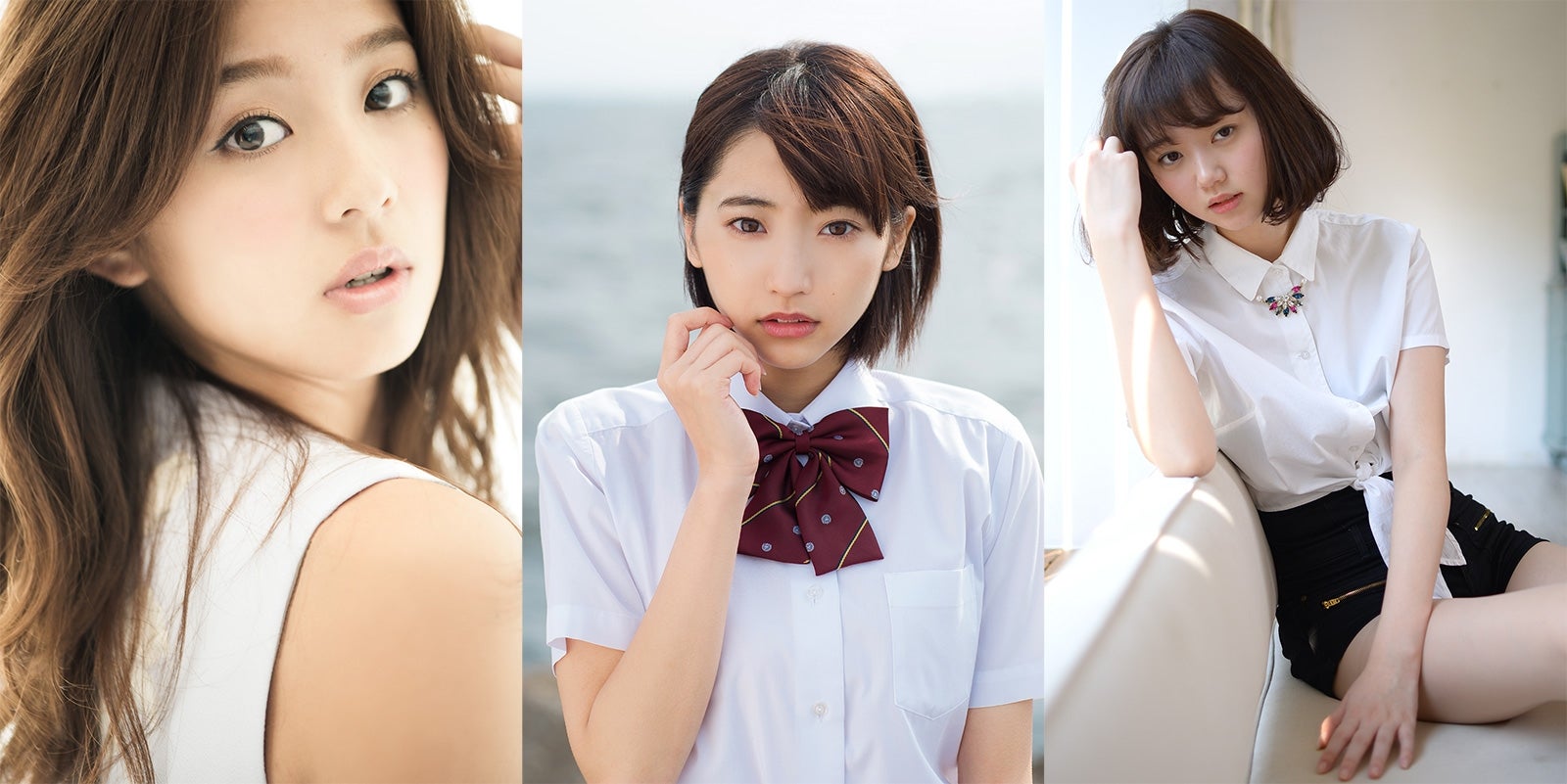 「関西コレクション2016A／W」に出演することが発表された（左から）朝比奈彩、武田玲奈、江野沢愛美