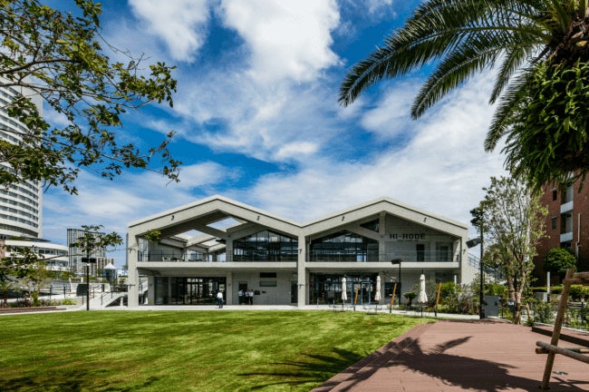 東京・日の出ふ頭に「Hi-NODE」船客待合所＆レストランから成る海辺の新施設