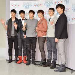 2PM（左から：チャンソン、ジュンス、ウヨン、ジュノ、ニックン、テギョン）