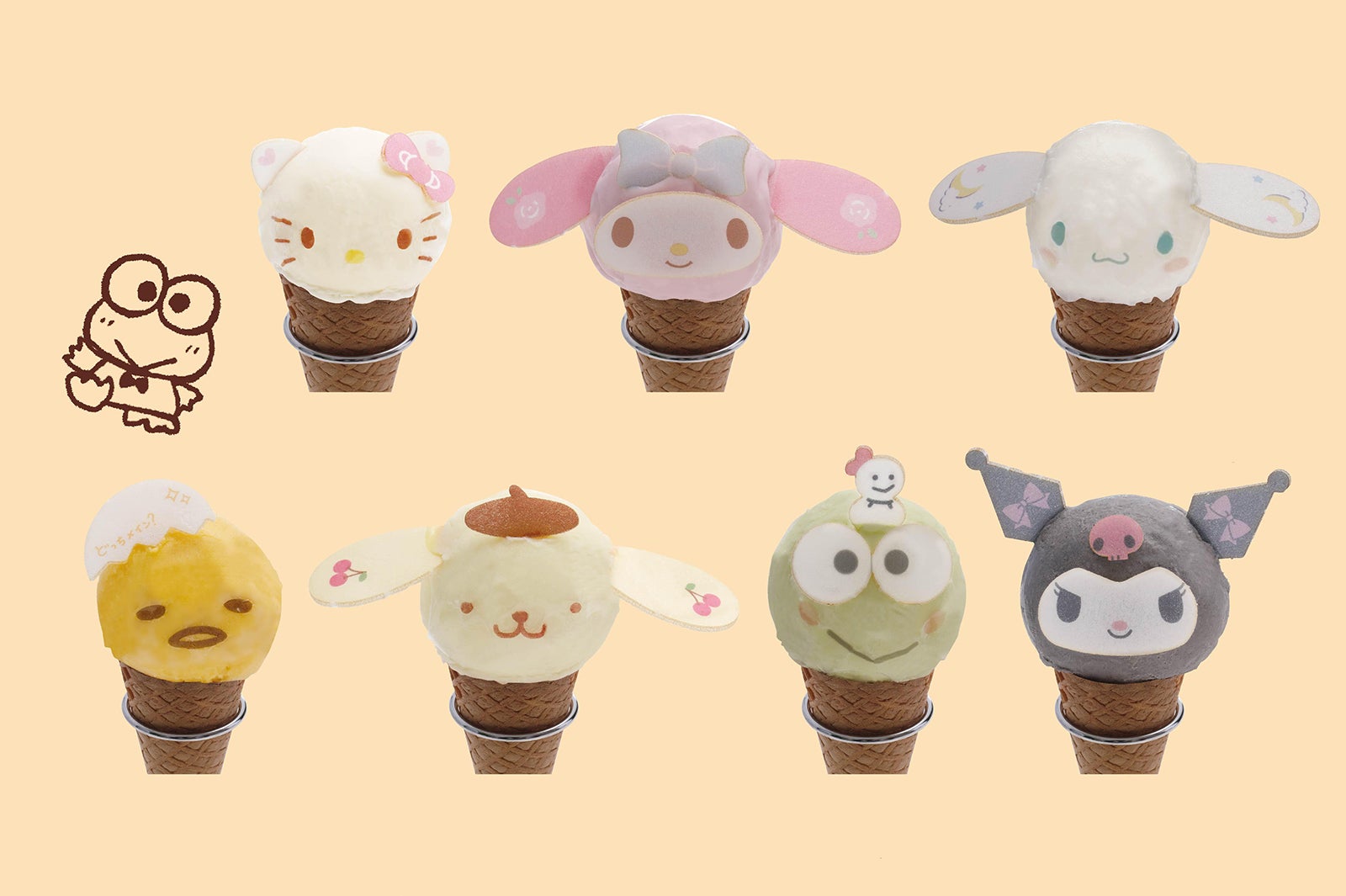 アイスクリーム各500円／画像提供：サンリオ