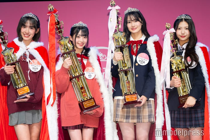 「JC」準GP・はんなさん、「JC」GP・ゆなさん、「JK」GP・はるあさん、「JK」準GP・じゅりさん(C)モデルプレス