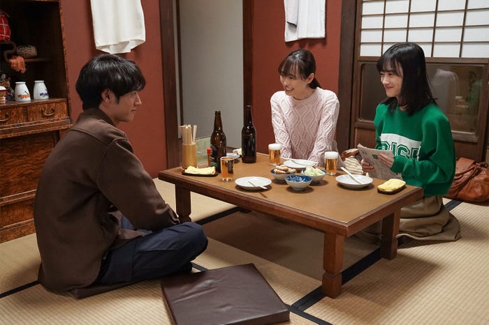 赤楚衛二、福原遥、山下美月/「舞いあがれ!」第76話(C)NHK