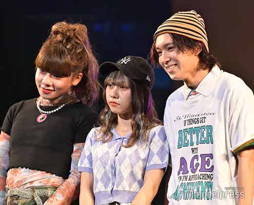 YouTuber・ウチら3姉妹、ストリートルック披露 「おはようでやんす」話題のとうあはポニーテールで登場<TGC teen 2021 Summer>
