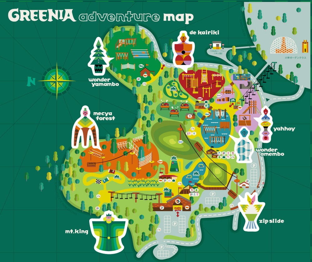 マップ※変更の可能性あり／画像提供：六甲山観光