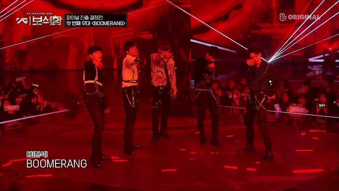 「BOOMERANG」チーム /「YG宝石箱」公式YouTubeより