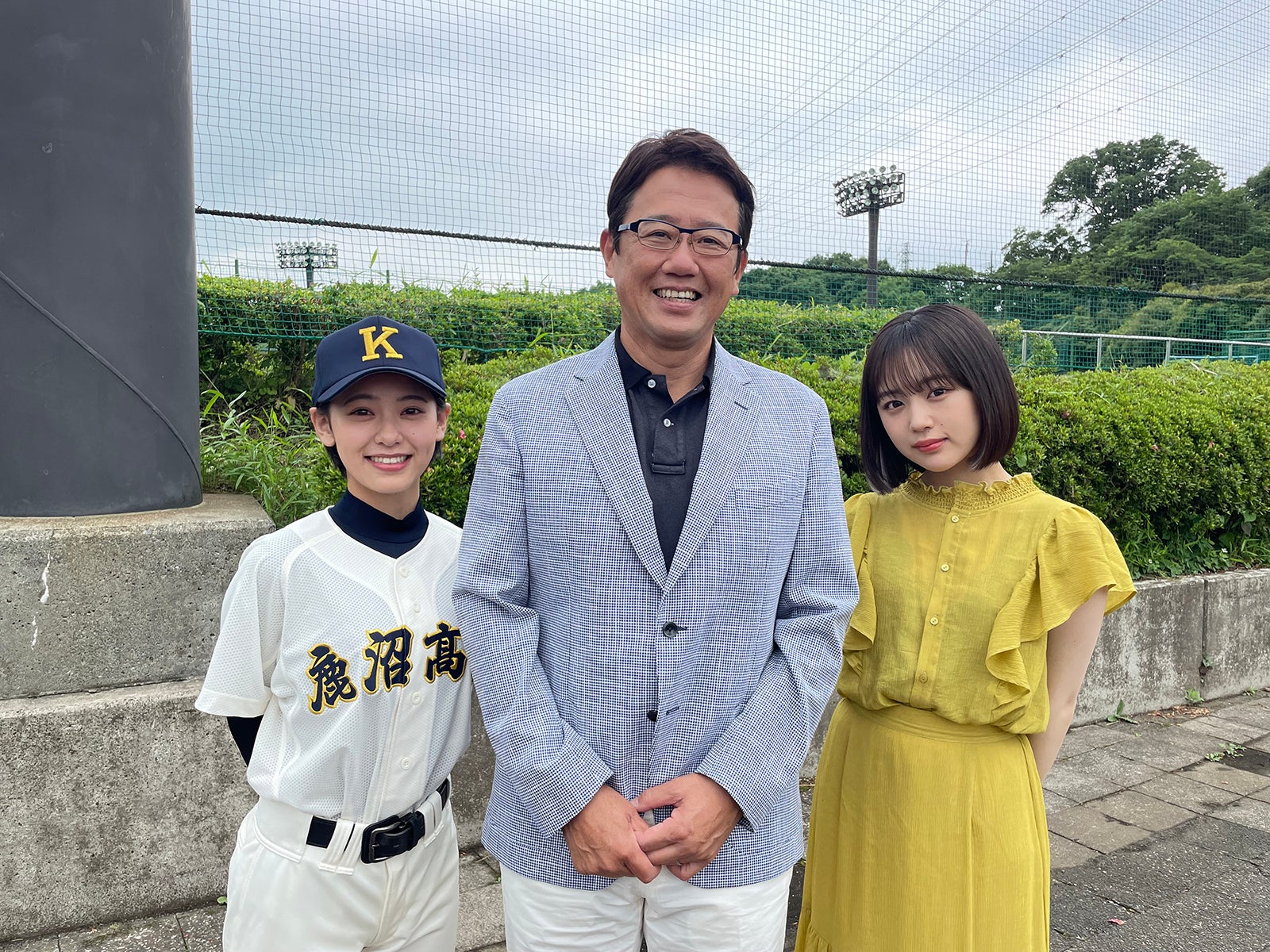 池田朱那、古田敦也、なえなの （C）ABCテレビ